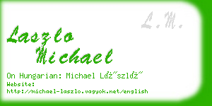 laszlo michael business card